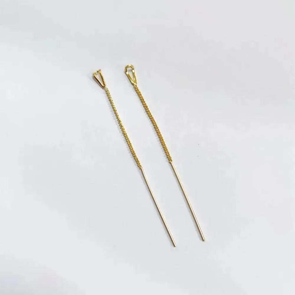 Drop Ear Line Long Gold Silver Color Hanging Earrings for Women Tassel Earring Ear Accessories Jewelry Gifts