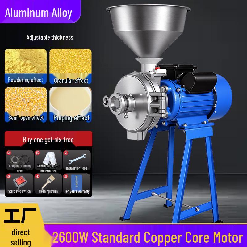 Small Dual-Use Corn Crusher and Pulverizer for Grains and Cereals