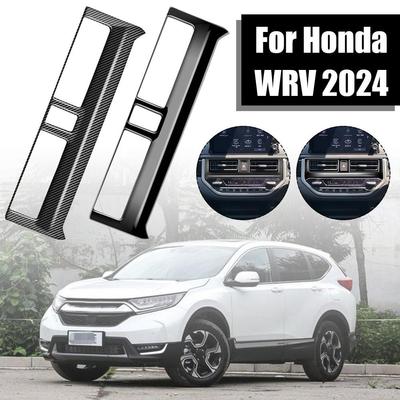 Auto Innenausstattung Zubehör Center Control Instrument Panel Schutz Abdeckung Klimaanlage Rahmen Aufkleber Für Honda WRV D P1Y2