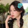 Sweet Orchid Flower Hairpin Bohemian Style Women Side Clip Butterfly Orchid Hair Clip  Gifts