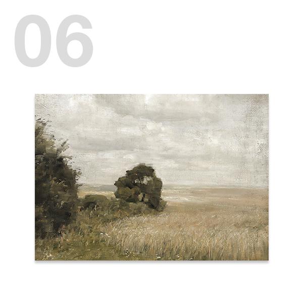 Sky Vase Canvas Painting Wall Art Pictures Vintage Posters and Prints for Living Room Decor American Style Calm Country Field