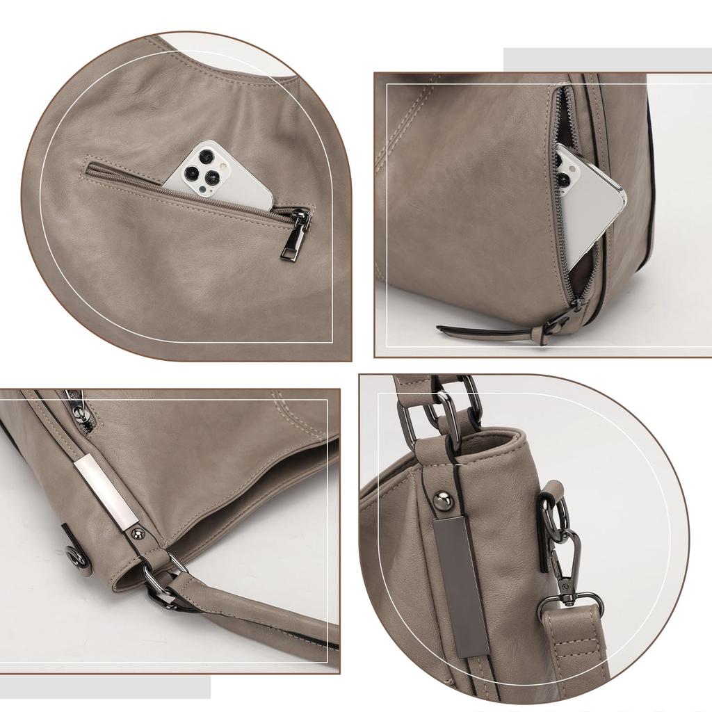 Large Capacity Tote Bag for A4 Shoulder Ladies Casual Tote [KL928] 2-way Commuting, Compatible, Handbag, Bag, High-quality PU, Bag, Bag, Adult,