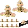 L Track Threaded Stud Fittings L-Track Threaded Double Stud Lug Fitting Tie Down, Used With L Track Rails For Truck Bed Or Trailer Cargo Control,