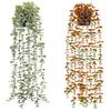 Rattan Material Artificial Rattan Plant Artificial Eucalyptus Plant  Home Shelf Decor
