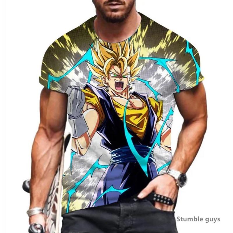 

2026 Men s Sport Goku T-shirt Anime Dragon Ball Kakarot Vegeta Super Saiyan Unisex Oversized TshirtShort Sleeve XXS