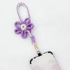 1PC Knitted Wristlet Bohemian Style Handwoven Lanyard Gift Accessories Key Ring Purse Bracelet Phone Charm Bag Pendant