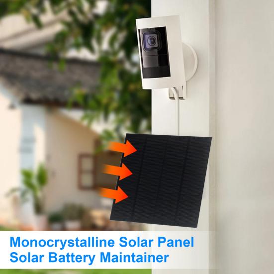 Solar Panel 4.4W 12V Monocrystalline Solar Charger 9-12V Batteries Outdoor Surveillance Cameras Car Battery Solar