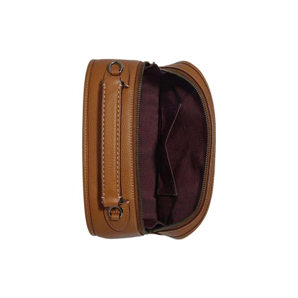 Coach X Peanuts Snoopy Collaboration Lunch Pail 22 Zipper Closure Snoopy Print Pebble Leather Handheld Shoulder Crossbody Bag Small CE846-QBQUN