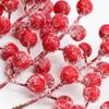 10 Pcs 22cm Artificial Snowflake Berry Branches Christmas Tree Home Vase Decoration Stems