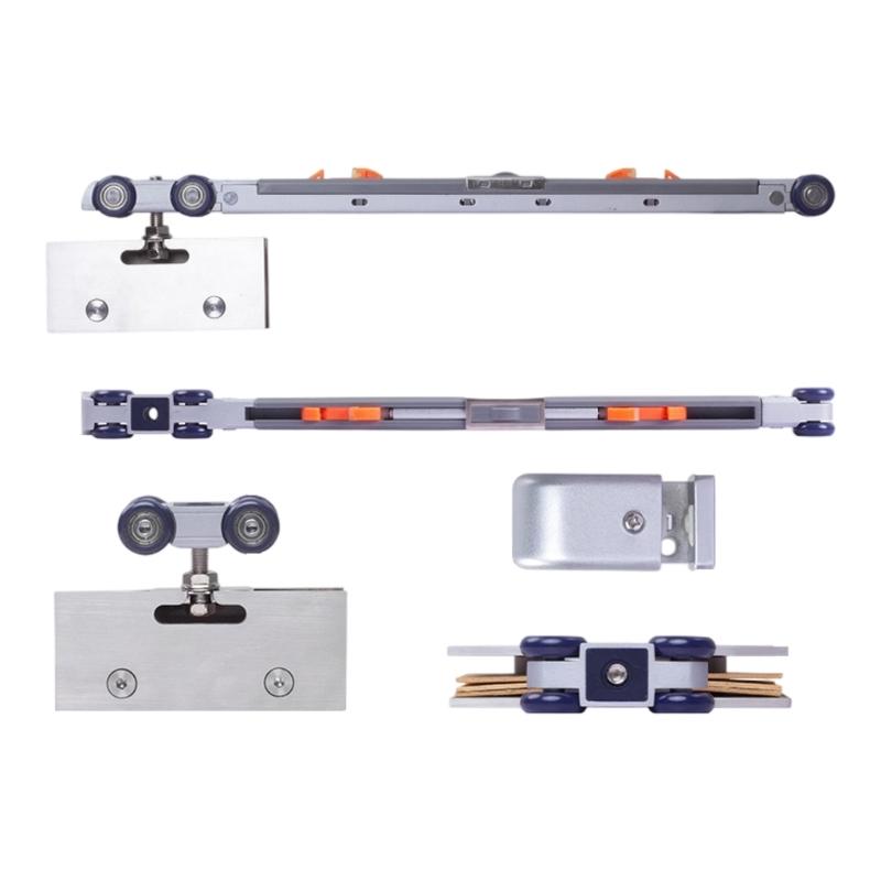 Frameless Glass Sliding Door Pulley Stainless Steel Glass Sliding Door Buffer Pulley Quiet Roller For Smooth Operation