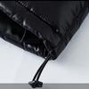 Winter Solid Color Glossy Down Jacket Couple Casual Large Size Hooded Thickened Jacket