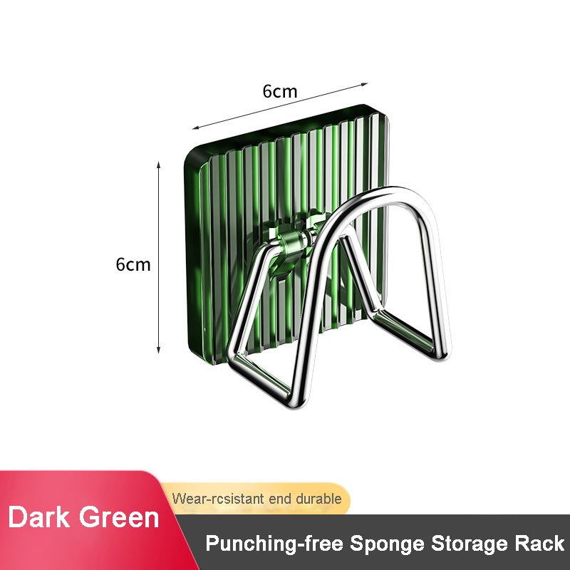 Acrylic Sink Sponge Holder Adhesive Sink Caddy Organizer Rack Storage Hook for Sponges Brushes Chopping Board Kitchen Accessorie