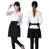 Black Short Half Waist Apron Hot Sale Breathable Unisex Short Apron Cotton Cloth Brown Waiter Half Waist Apron Cafe