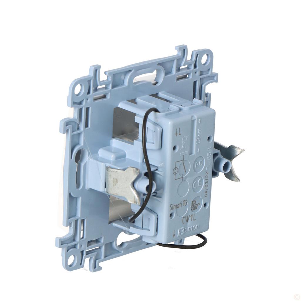 Single-pole switch with LED illumination (module) 10AX, 250 V~, terminals