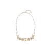 CHANEL CC fashion personality simple trend metal necklace same style for men and women gold/light brown/pearl white