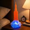 Dimmable Rocket Launch Lamp 3D Design Rocket Shape LED Night Light Desk Decor