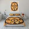 Ancient Egyptian Decor Set Soft Comfortable Duvet Cover Bedding Set Included 1*Duvet Cover & 2*Pillowcases, Gift