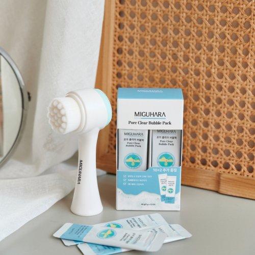 Miguhara Pore Clear Bubble Pack Set (12ea Bubble Pack + Brush)