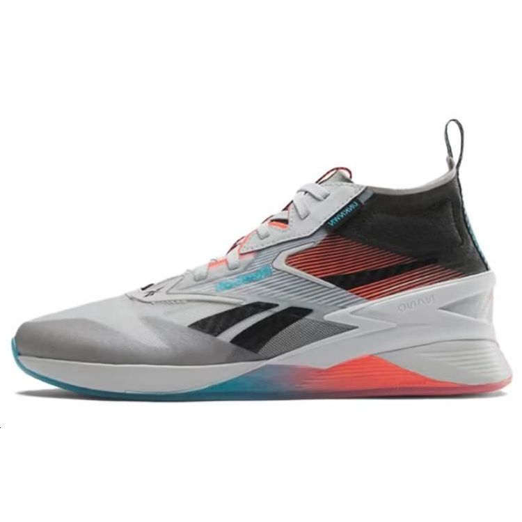 Reebok Nano Unknwn Shock Absorbing Durable Breathable Low Top Training Shoes Unisex Sneaker Gray Black 100074115