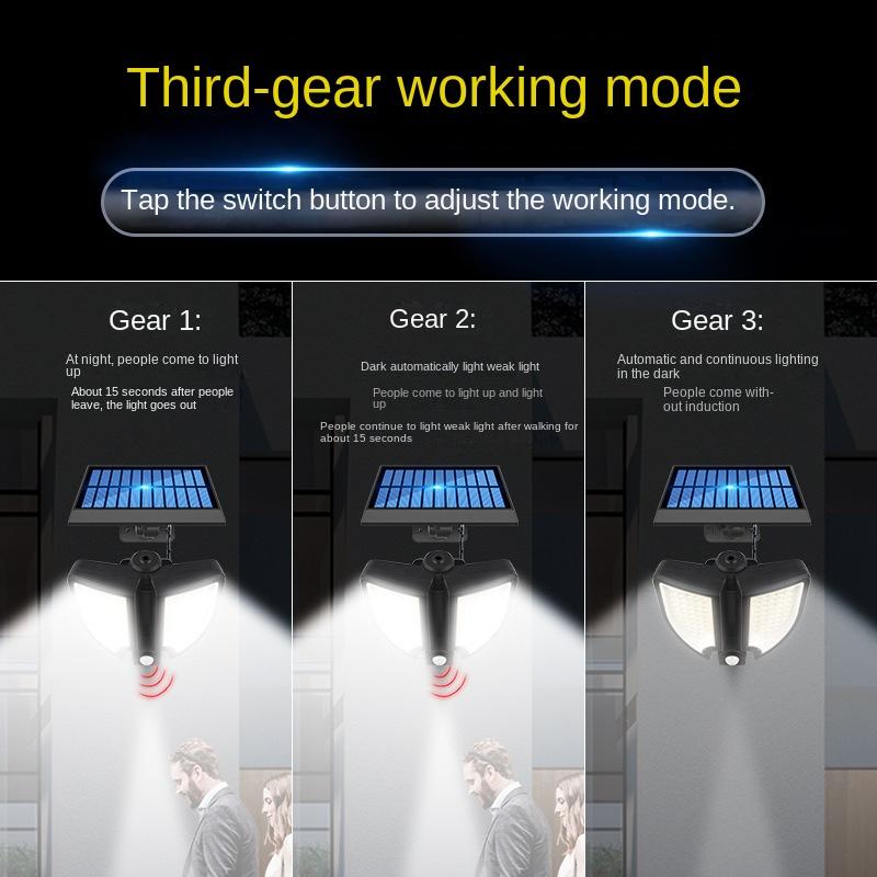 Solar Split Wandleuchte LED Gartenleuchte Outdoor wasserdicht Induktion Solarbeleuchtung Straßenlaterne