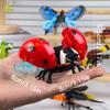 Non-Toxic Creative Moc Insect Building Blocks Bee Dragonfly Ant Mantis Butterfly Children'S Assembled Toys Animal Ornaments Gifts