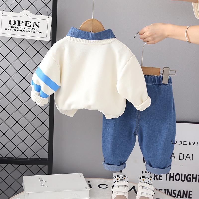 Herbst/Frühling Bär Casual Jungen Zwei-Stück Koreanische Anzug