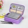 36/48/72 Holes Oxford School Pencil Case Creative Large Capacity Drawing Pen Bag Box Kids Multifunction Stationery Pouch Supply