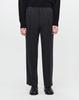 ZIOSONGZIO Timeless Semi-Wide One-Pleat Pants Charcoal Zi5Pt593Ch