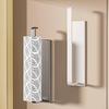 Magnetic Wall-Mounted Kitchen Organizer: Holds Paper Towels, Wraps, and Trash Bags.