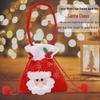 Cross-border Christmas Flannel Apple Drawstring Gift Bag with Bow - Cartoon Candy Bag for Kids