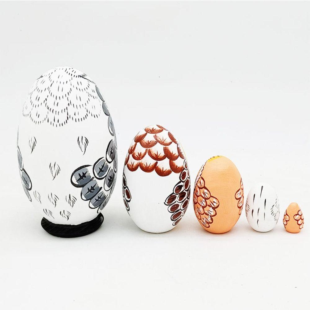 Japanese Girl Animal Matryoshka Doll Snowman Girls Russian Doll Wooden Stacking Dolls  Kids Toys