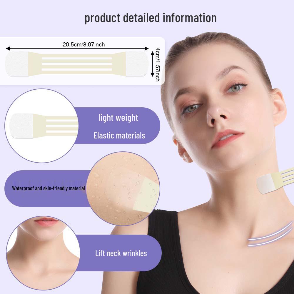 Neck Lift Double-Head Patch for Wrinkles, Semi-Transparent & Invisible, Unisex 2026 Edition