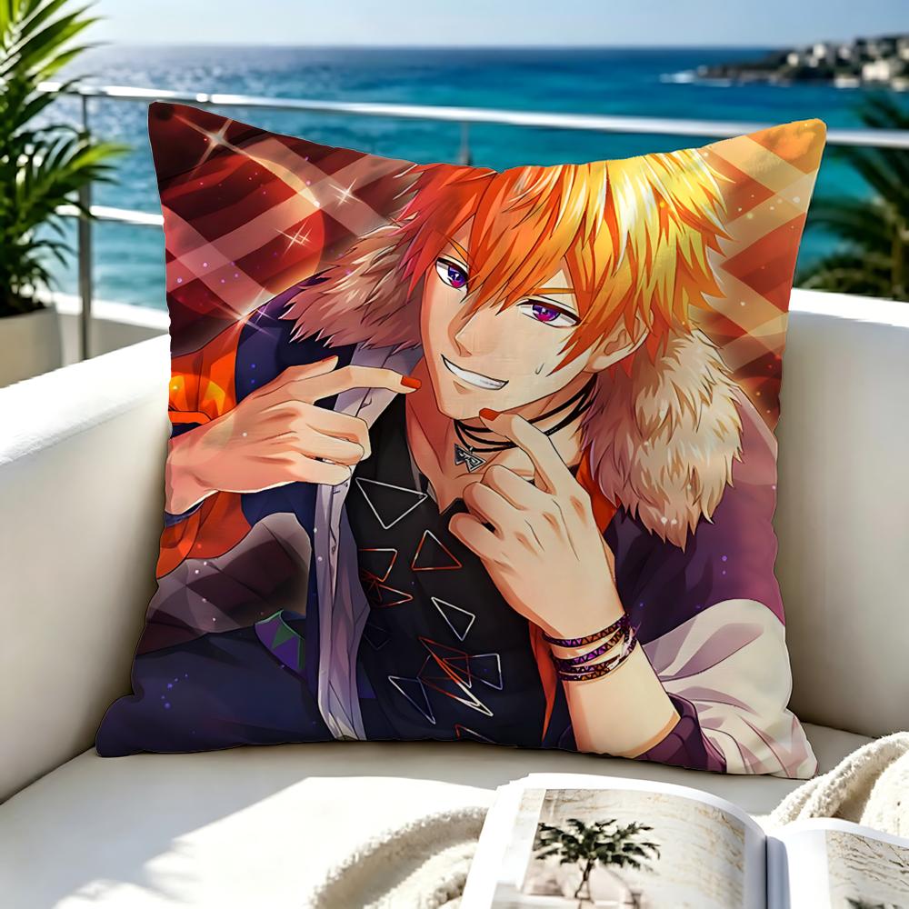 Game Obey Me Cushion Cover Premium Skinfriendly Short Plush Pillow Cover Airy Casual Cushion For Hotel Homestay
