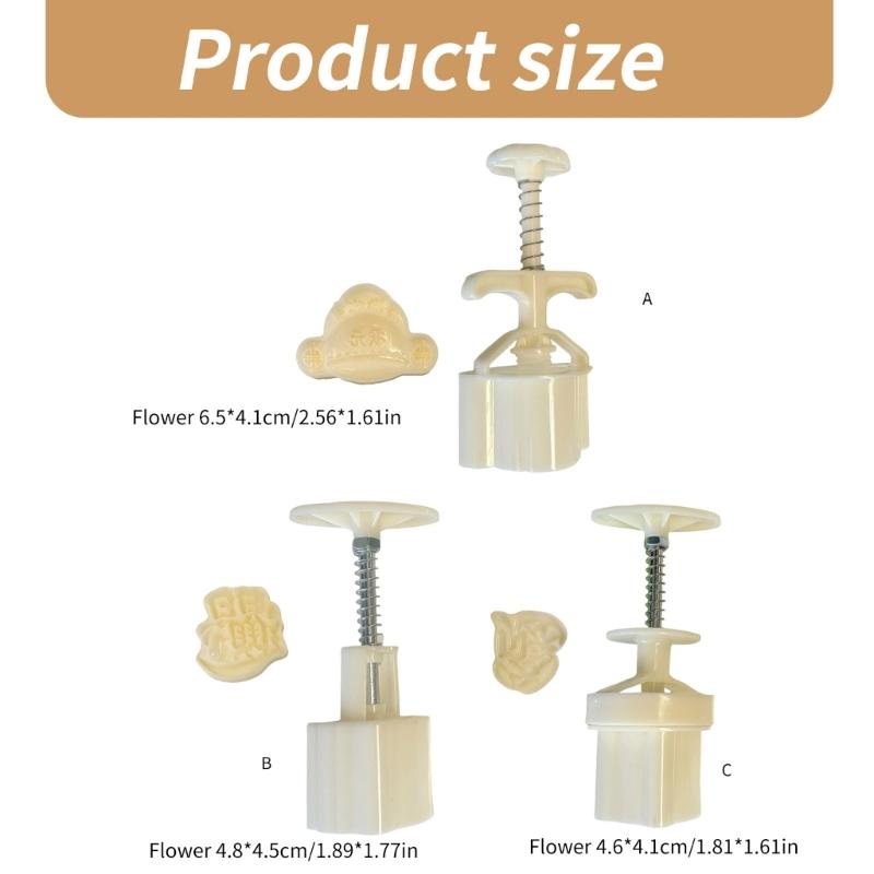 Hat Rabbits Moon Cake Press Molds Cookie Stamps Chinese MidAutumn Moon Cake Maker Decorating Tool for Making Cookie