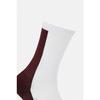 Unisex Color Block Lettering Crew Socks QELAX26161WIN