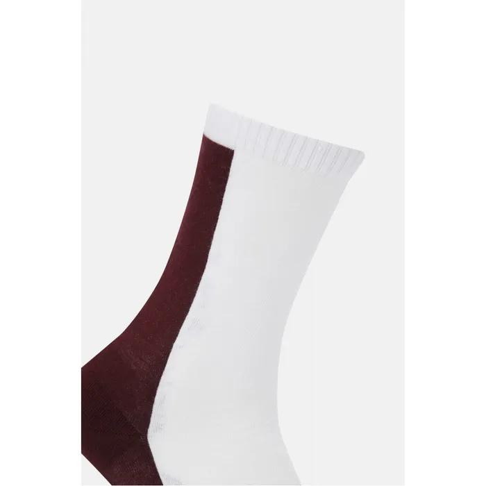 Unisex Color Block Lettering Crew Socks QELAX26161WIN