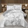 Marble Bedspread Set Soft Lightweight Stone Print Coverlet Bed Spreads, Farmhouse Modern Thin Quilted Bedding Sets for Women Men