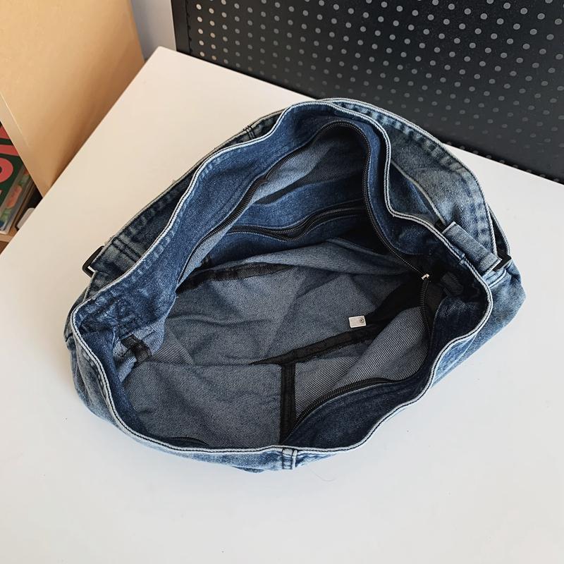Lässige Denim-Tasche, weibliche Studenten-Umhängetasche, Jugend-Umhängetasche