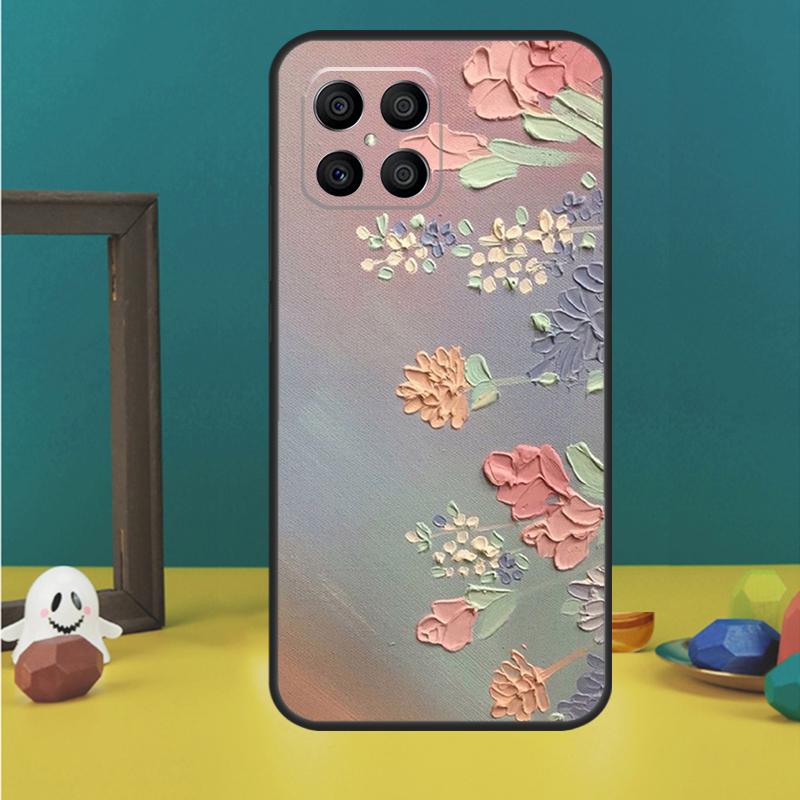 Oil Painting Boho Flower Art Case For Honor 200 Pro X9b X9a X8b X8a X8 X9 X9c 50 70 90 Lite Honor Magic 5 6 7 Pro Cover