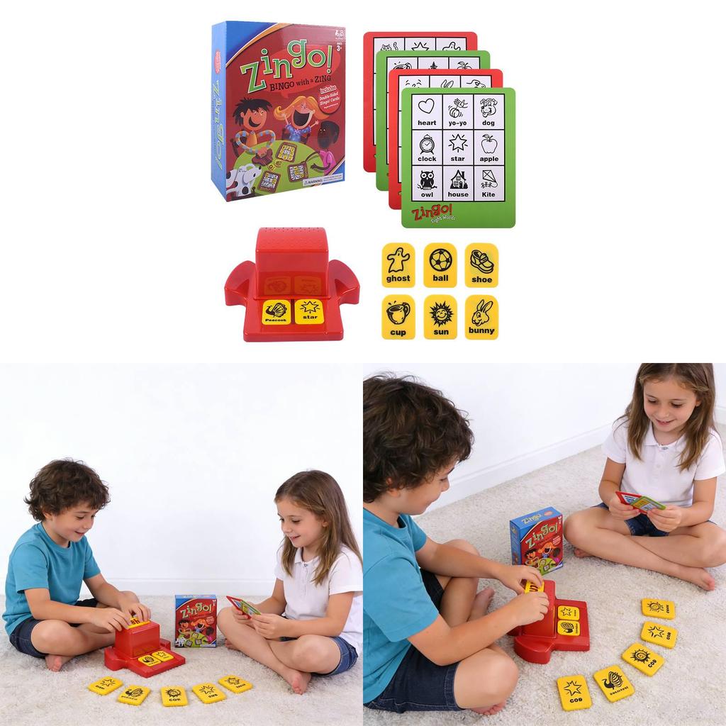 Kinder Zingo Interaktives Buchstaben-Zuordnungs-Kartenspiel Kunststoff Pädagogisches Spielzeug Für Frühes Lernen