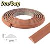 3m/bag EVA Material Self-Adhesive Wall Trim Paintable Surface Imitation Wood Texture Decorative Strip Classic French Style