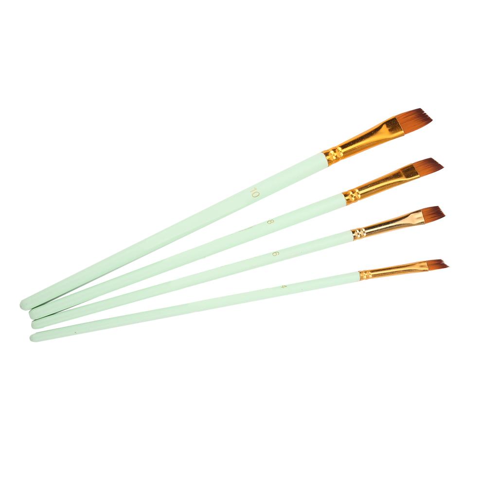 Paint Brush Sets Multimodal Nylon Hair 5 Different Types Oil Paint Brushes for Oil Watercolor Painting Gouaching Gift