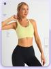 Cross Back Women's Quick-Dry Nylon Sports Bra for Yoga and Running