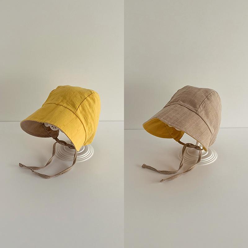 Baby Girl Princess Sun Hat Wide Brim UV Protection Cute Court Newborn Summer Thin Breathable Cap for Spring Autumn