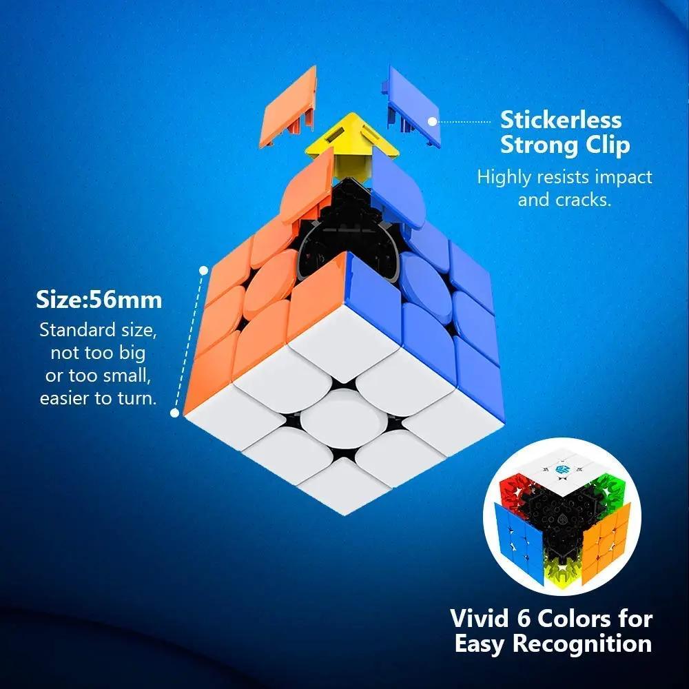 GAN 356 RS 3X3 Magic Speed Cube Stickerless Professional Fidget Toys GAN 356RS Cubo Magico Puzzle