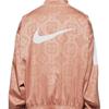 Nike x CLOT Rose Gold Silk Pattern Track Jacket With Stand Collar Men Outerwear CT4083-605