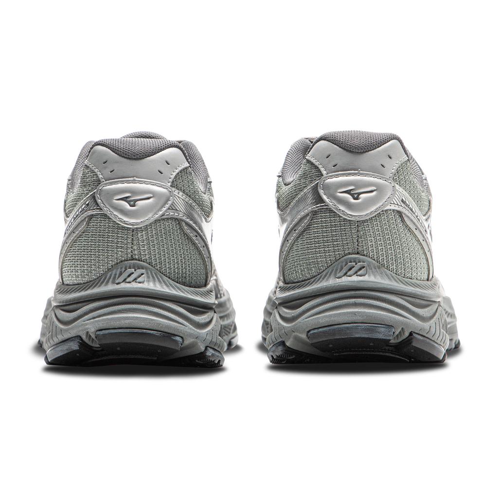 Mizuno Racer S Classic Distressed Design Durable Low-Top Running Shoes Unisex Sneaker Pigeon-Gray Silver D1GH223524