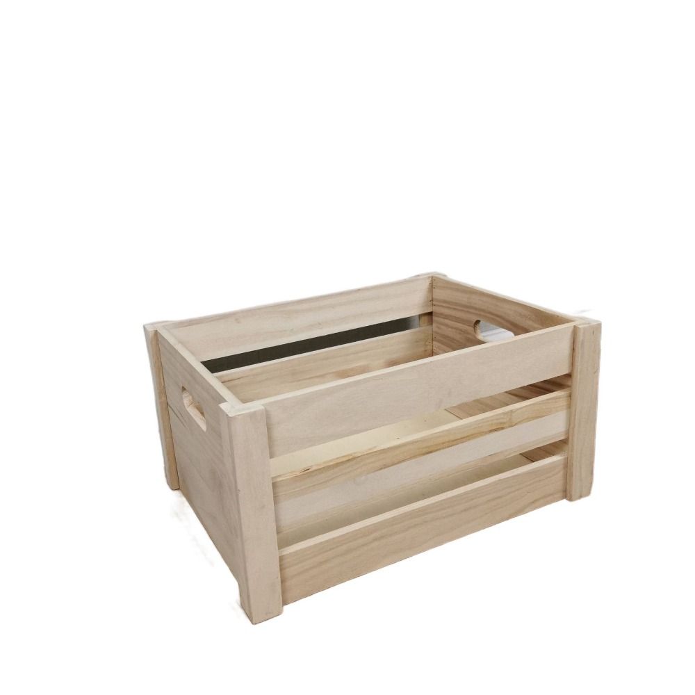 

Handcrafted Storage Boxes Handle Storage Container Wood Nesting Storage Crates Office Nature Color-S 2