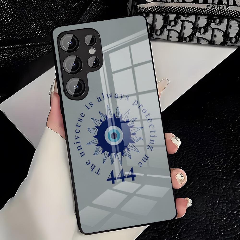Lucky Blue Evil Eye Phone Case For Samsung S26 S25 Plus S20 S20 Plus S22 Ultra S23 FE S21 Plus S21 Ultra Glass Cover