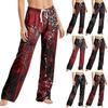 Adult Unisex Halloween Print Pants With, Loose Fit Pajama Pants for Home Sleeping and Lounging